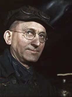 Roundhouse: Man, occupations, railroad, World War II