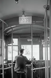 Motorman: Man - occupations - streetcar - transportation