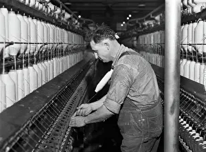 Greensboro: Man - Occupations - Textile Mill - Manufacturing
