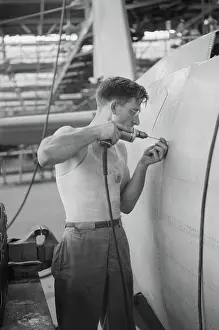 Rivets: Man - Occupations - Worker - WWII