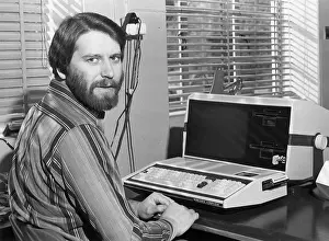 Processor: Man in an office with an Exidy Sorcerer computer