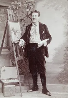 Brack: Man in front of a painter's easel