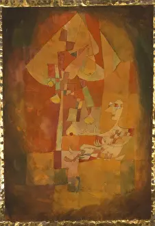 Abstraction: THE MAN UNDER THE PEAR TREE by Paul Klee