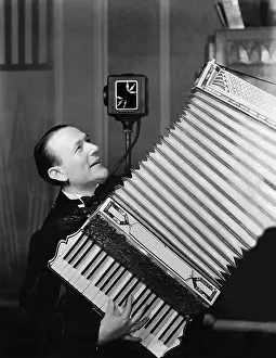Broadcasts: Man playing accordion