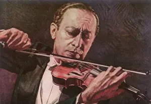 Imagery: Man playing violin