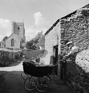 Grandparent: Man with pram