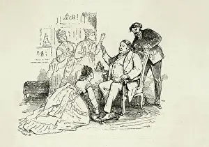 Assisted: Man is preparing to have portrait photographed