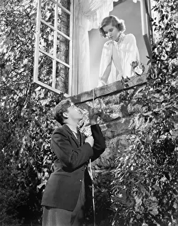Abode: Man pulling himself up a string to get to the window