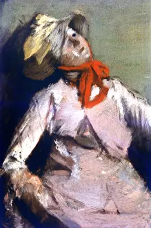 Pastel: Man and a Puppet Artist: Edgar Degas