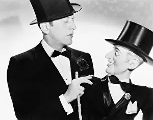 Poise: Man and his puppet looking at each other