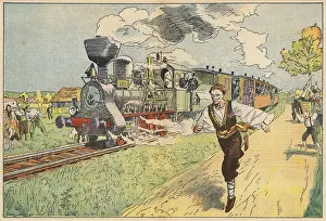 Faster: Man Races Train