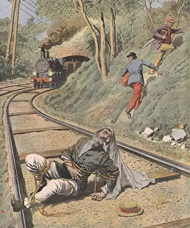 Robbed: MAN ON RAILWAY TRACKS