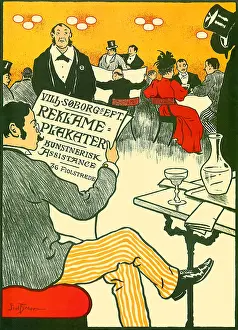 Leisurely: Man reads Newspaper while having a Drink