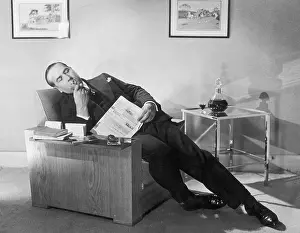 Puffs: Man Relaxing with Pipe