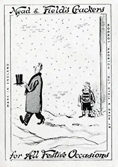 Prevent: Man removes top hat to prevent boy snowballing