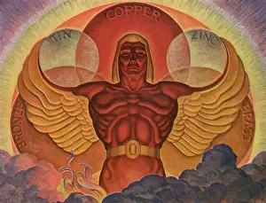 Zinc: Man representing Copper, Tin, Zinc, Bronze and Brass