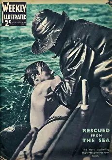 Schulte: A man being rescued from the sea