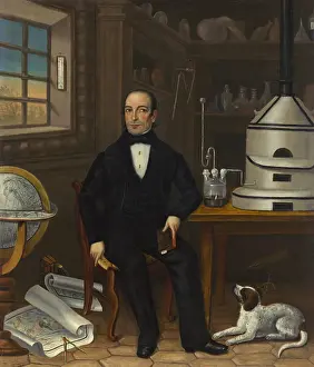 Flasks: Man of Science, 1839, by an unknown American