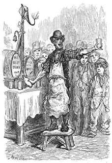 Dec16: Man selling ginger beer, 1870