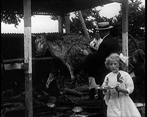 British Pathé Ltd: Man Serving Slices Of Ox From A Whole Roasted