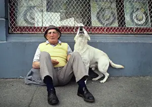 Duet: Man with singing dog, Ireland
