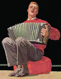 Accompanies: Man Sings with Accordion