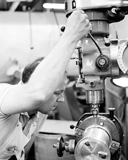 Machinist: Man Skilled Industrial Machinist