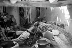 Vigils: Man sleeping after too much night vigil prior to Saul