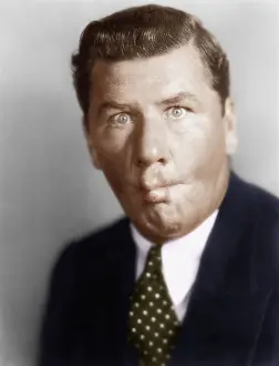 Pleasurable: Man sucking in his cheeks