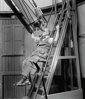 Georgetown: Man - Telescope - Science - Astronomy