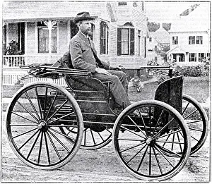 Duryea: Man - Transportation - Automobile - Car