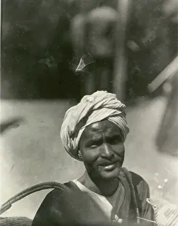 Omdurman: Man with turban in Cairo or Omdurman. 1925
