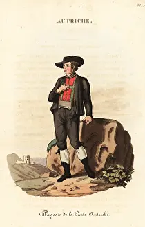 Leather Belt: Man of Upper Austria, 18th century