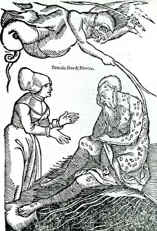 Often: Man visited by the scourge of leprosy. Disease