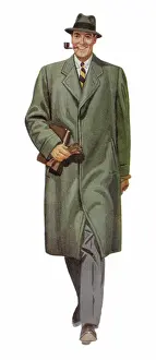 Topcoat: Man Wearing Overcoat