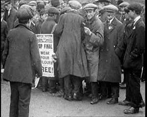 Gazette: A Man Wearing A Sandwich Board Advertising