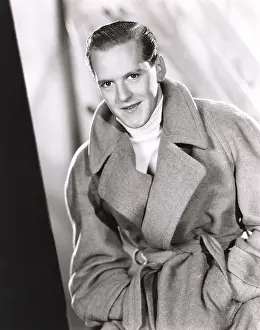 Upturned: Man wearing wrap coat