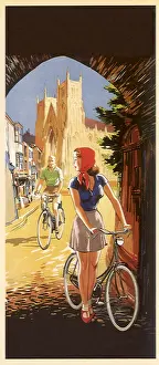 Bicycling: Man, Woman on Bikes