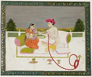 Shisha: Man and woman with hookah