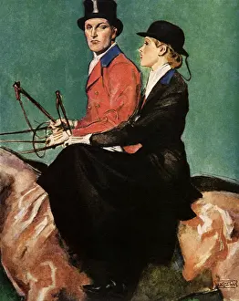 Gatta: Man and Woman on Horseback