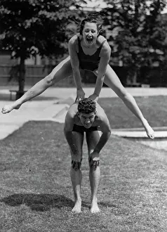 Moulton: Man and woman leapfrog