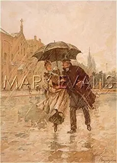 Soaking: MAN & WOMAN IN RAIN