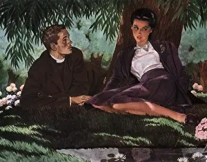 Georgi: Man and Woman talk Under a Tree