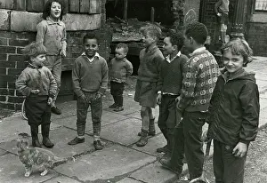 Manchester - Group of Children playing in the street