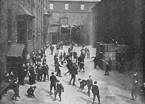 Refuges: Manchester Refuges - Central Refuge Yard, Boys at Play