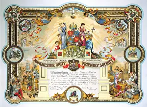 Certificate: Manchester Unity Friendly Society: Office holder's