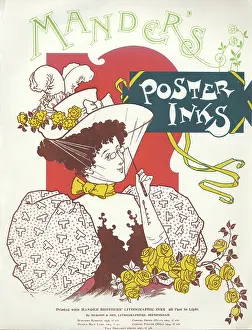 Lorgnette: Mander's Poster Inks advertisement