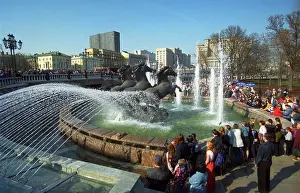 Fountains: Manege Square in Moscow, 1998