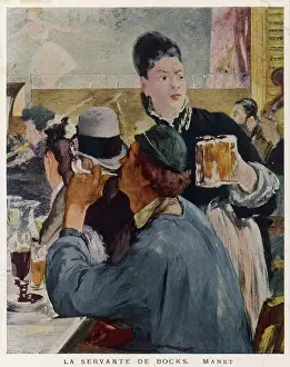 MANET WAITRESS W/ BEER