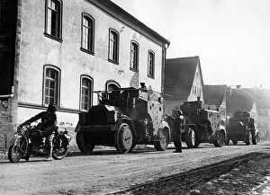 Franconia: Maneuver with armored vehicles, 1930
